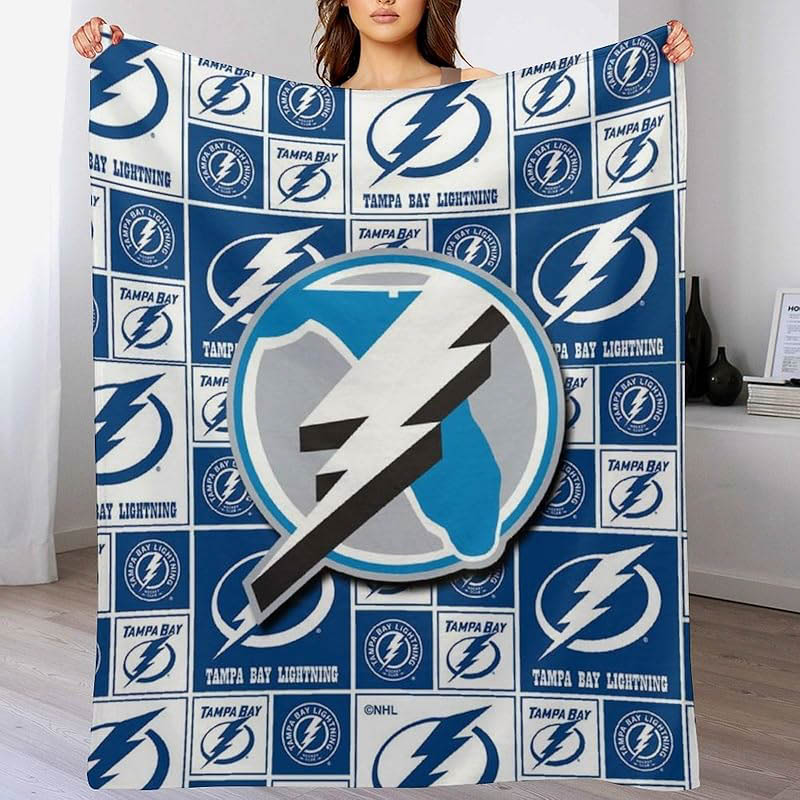 Tampa Bay Lightning Blankets Sherpa Blanket Throw Blankets Plush Blanket