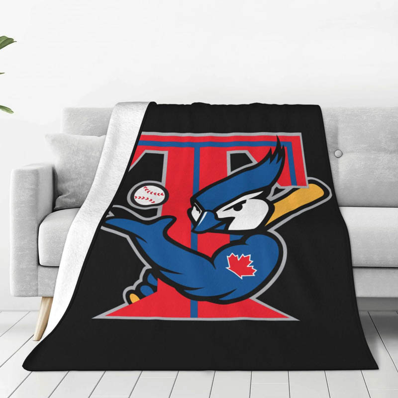 Toronto Blue Jays Blanket Sherpa Blankets Throw Blankets Plush Blanket