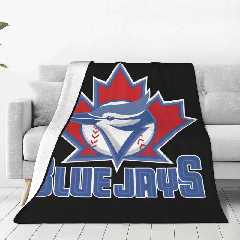 Toronto Blue Jays Blankets Sherpa Blanket Throw Plush Blanket