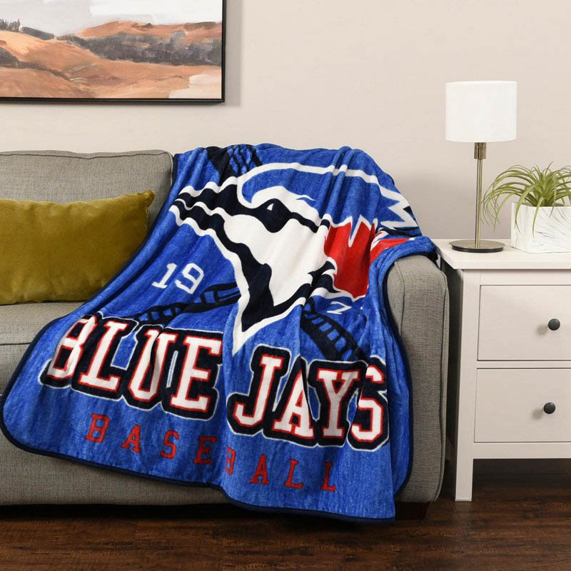 Toronto Blue Jays Blankets Sherpa Blankets Throw Blankets Plush Blankets