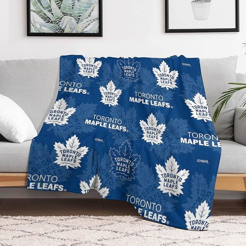 Toronto Maple Leafs Blanket Sherpa Blanket Throw Blankets Plush Blanket