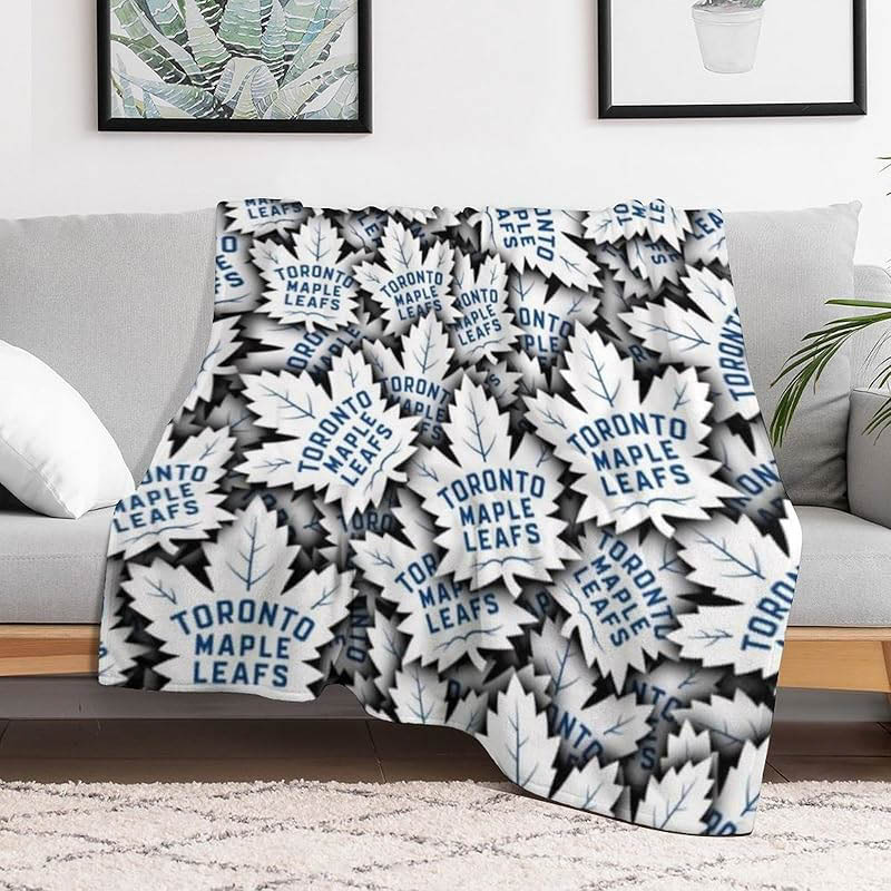 Toronto Maple Leafs Blanket Sherpa Blanket Throw Blankets Plush Blankets