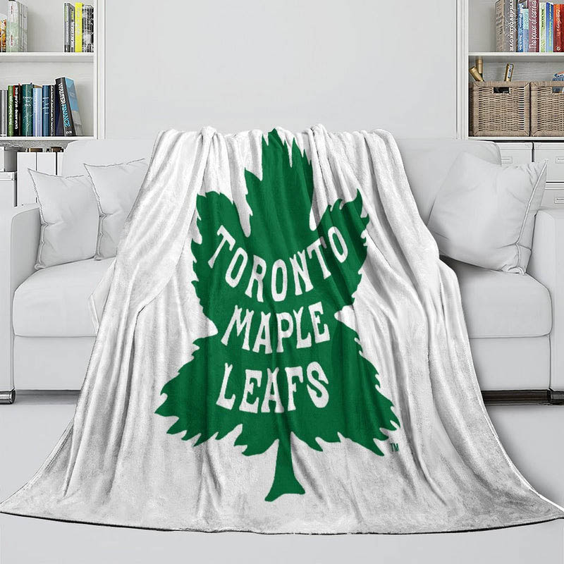 Toronto Maple Leafs Blanket Sherpa Blanket Throw Plush Blankets