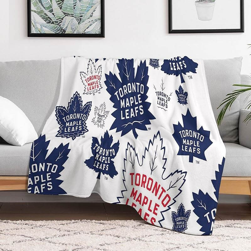 Toronto Maple Leafs Blanket Sherpa Blankets Throw Blankets Plush Blankets