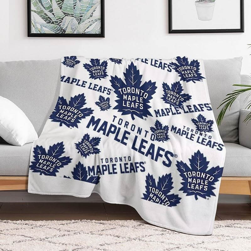 Toronto Maple Leafs Blankets Sherpa Blankets Throw Plush Blanket