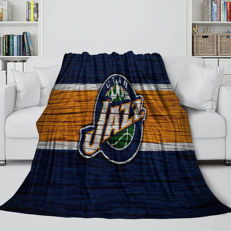 Utah Jazz Blanket Sherpa Blanket Throw Blanket Plush Blankets