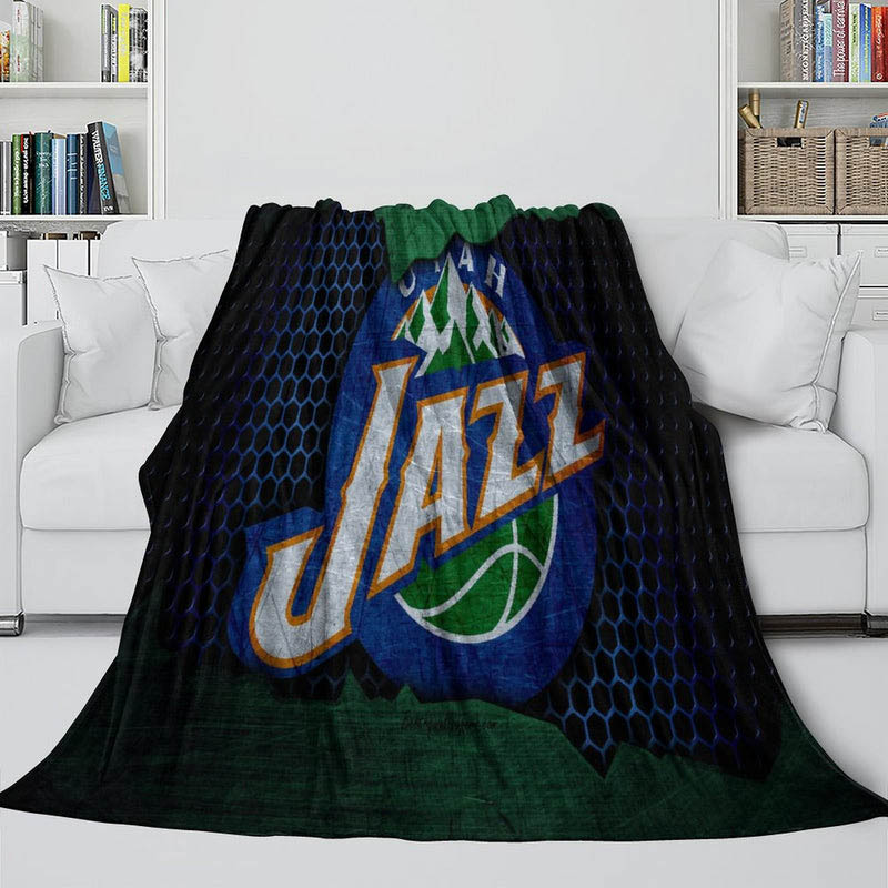 Utah Jazz Blanket Sherpa Blankets Throw Blankets Plush Blanket