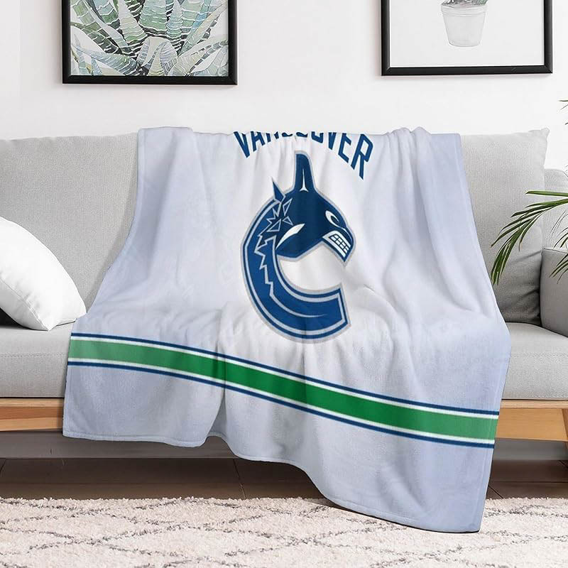 Vancouver Canucks Blanket Fleece Blanket Throw Blanket Plush Blankets