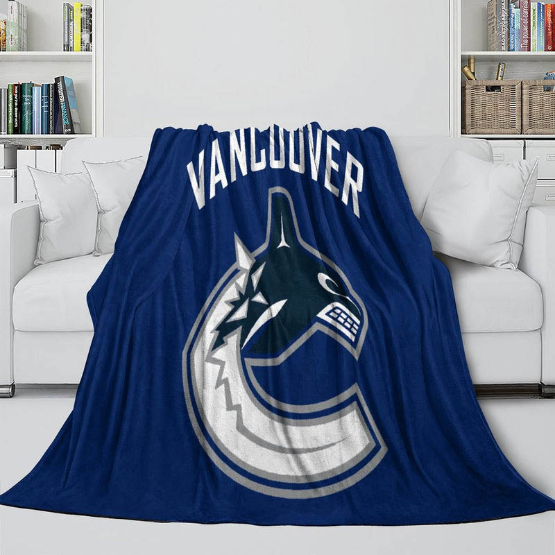 Vancouver Canucks Blanket Fleece Blanket Throw Blanket Plush Blankets