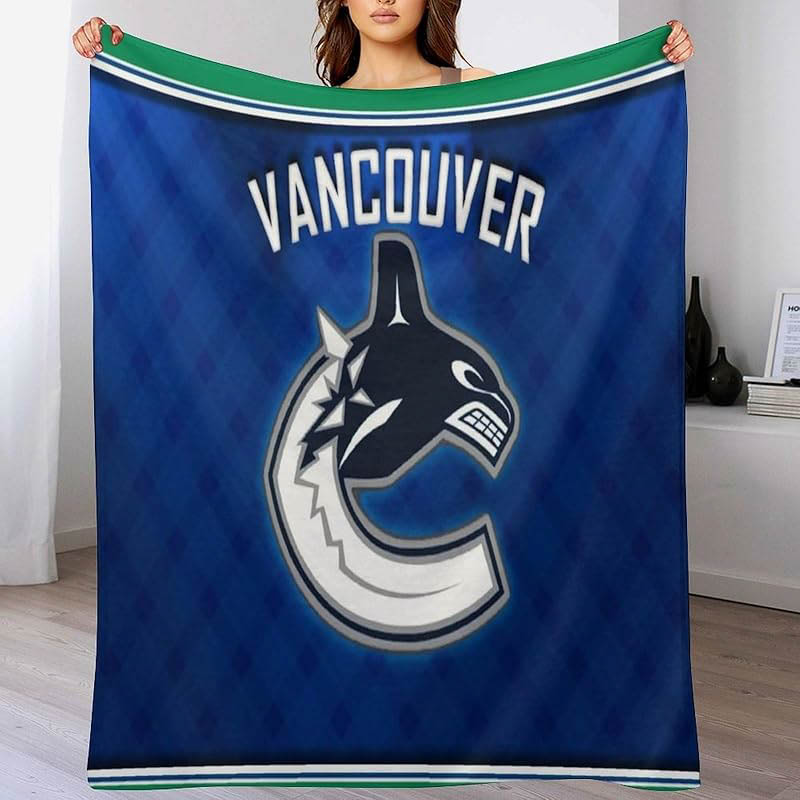 Vancouver Canucks Blanket Fleece Blankets Throw Blankets Plush Blanket