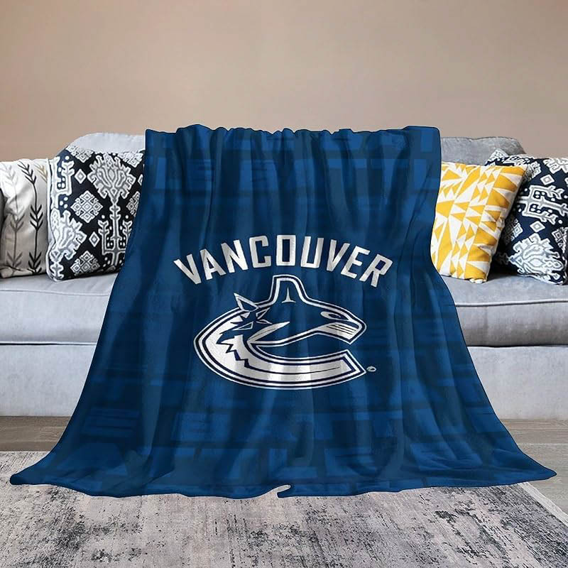 Vancouver Canucks Blanket Fleece Blankets Throw Plush Blankets
