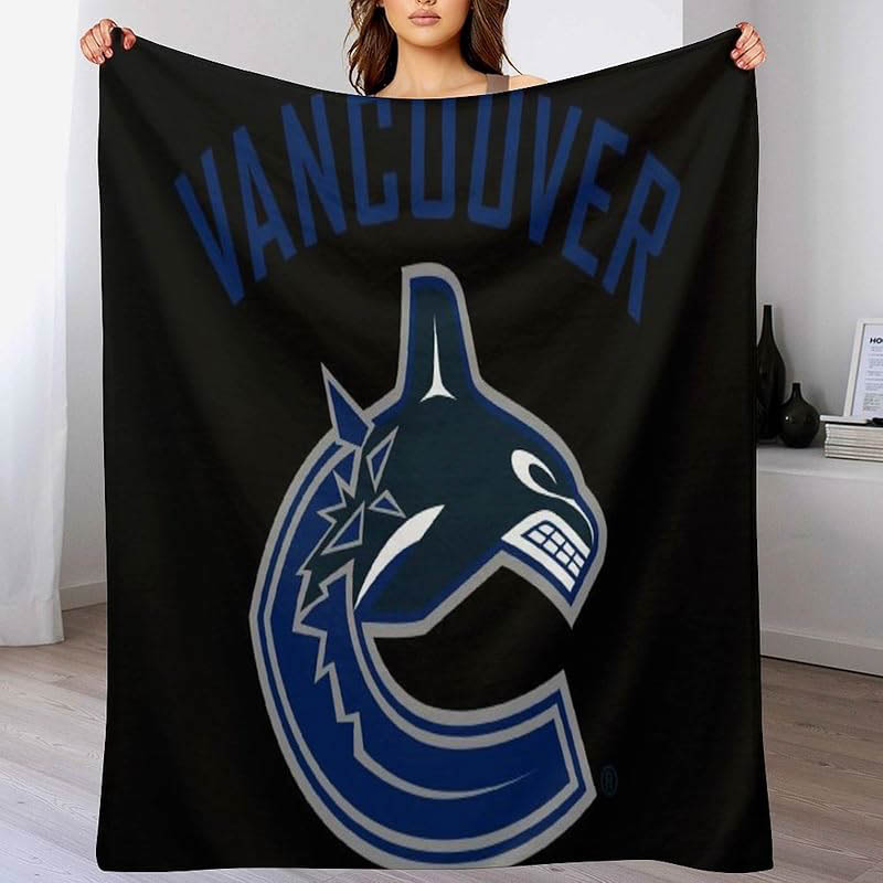 Vancouver Canucks Blanket Sherpa Blanket Throw Blankets Plush Blankets