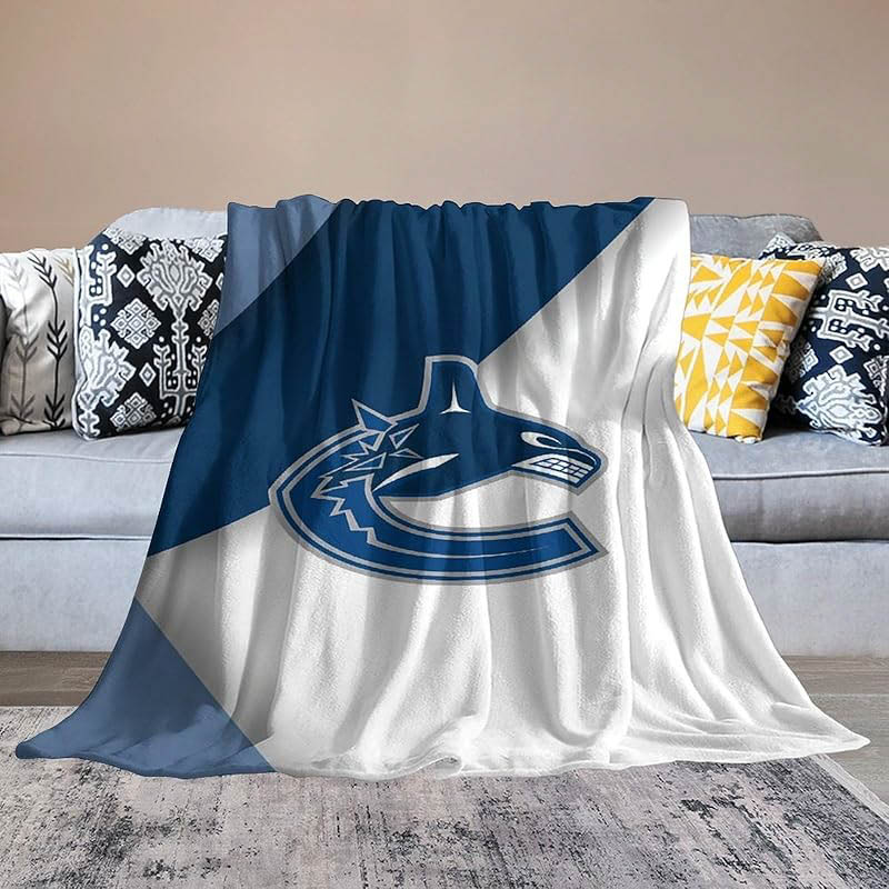 Vancouver Canucks Blanket Sherpa Blankets Throw Blanket Plush Blanket