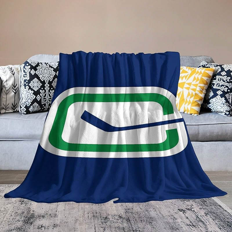 Vancouver Canucks Blanket Sherpa Blankets Throw Blankets Plush Blanket