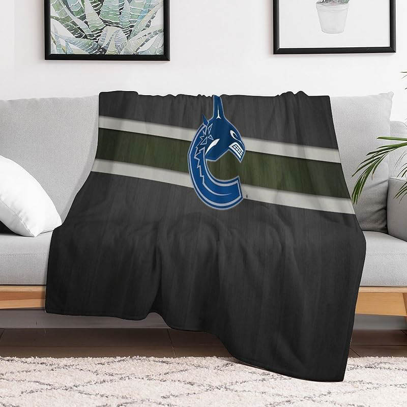 Vancouver Canucks Blanket Sherpa Blankets Throw Blankets Plush Blanket