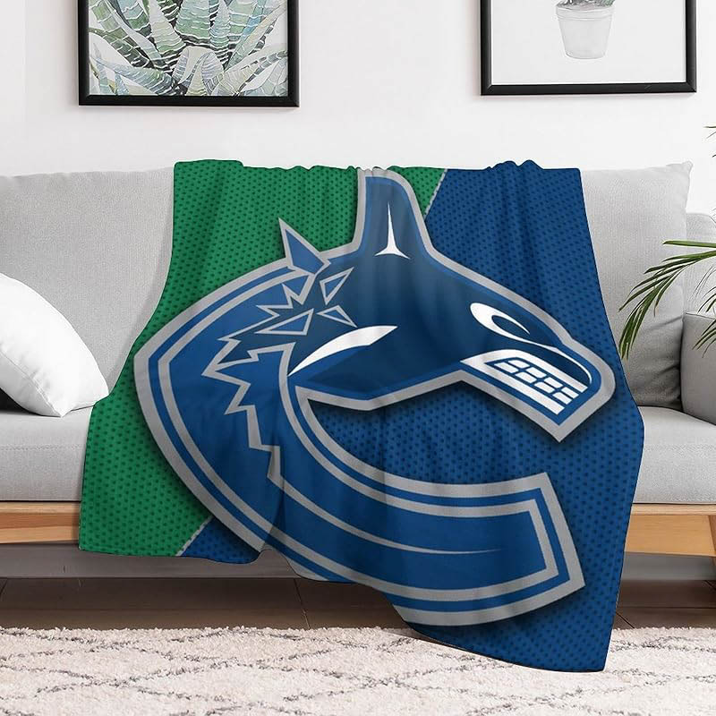 Vancouver Canucks Blanket Sherpa Blankets Throw Blankets Plush Blankets