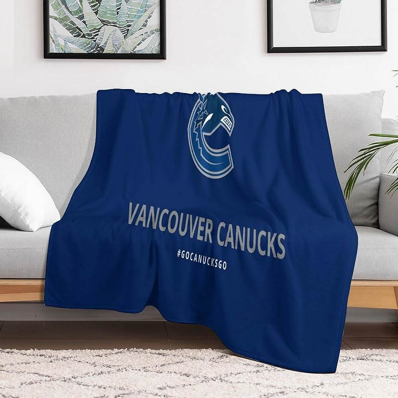 Vancouver Canucks Blanket Sherpa Blankets Throw Blankets Plush Blankets