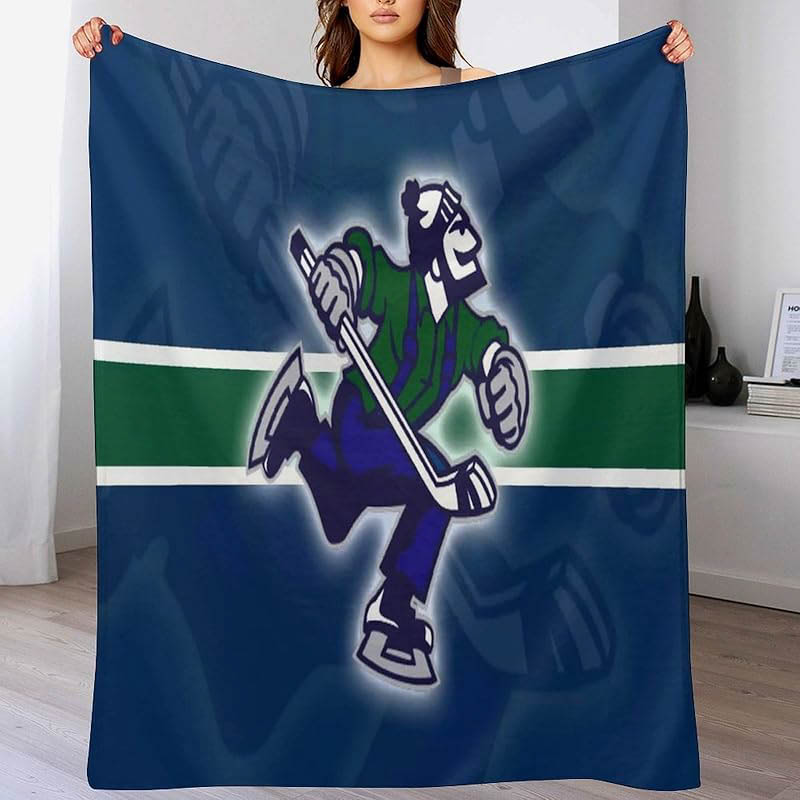 Vancouver Canucks Blanket Sherpa Blankets Throw Blankets Plush Blankets