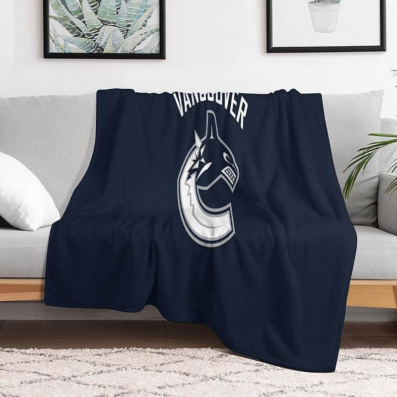 Vancouver Canucks Blanket Sherpa Blankets Throw Plush Blanket