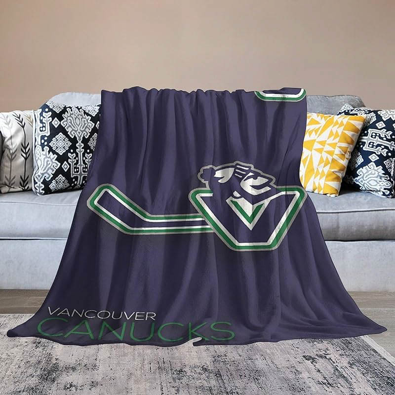 Vancouver Canucks Blanket Sherpa Blankets Throw Plush Blankets
