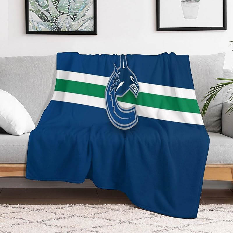Vancouver Canucks Blanket Sherpa Blankets Throw Plush Blankets