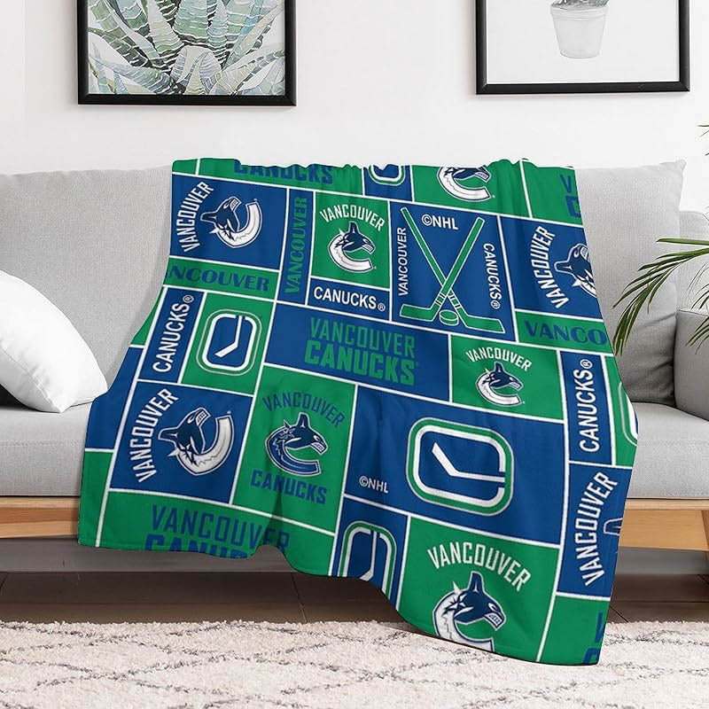 Vancouver Canucks Blankets Fleece Blanket Throw Plush Blankets