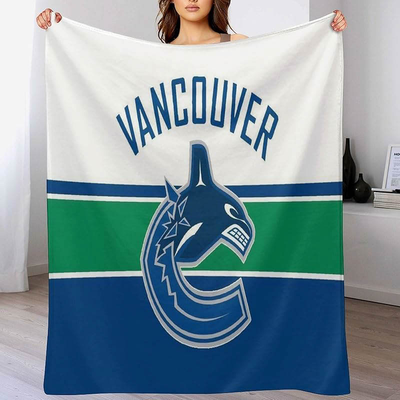 Vancouver Canucks Blankets Fleece Blanket Throw Plush Blankets