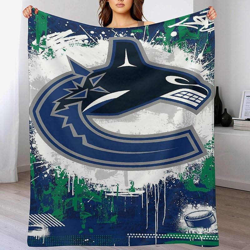 Vancouver Canucks Blankets Fleece Blankets Throw Blanket Plush Blankets