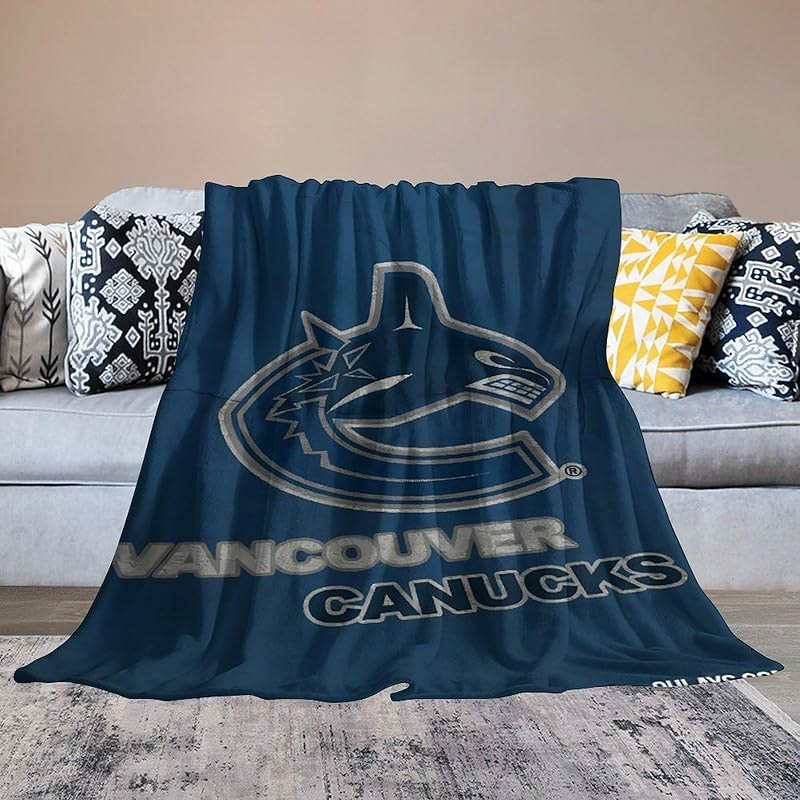 Vancouver Canucks Blankets Sherpa Blanket Throw Blanket Plush Blanket