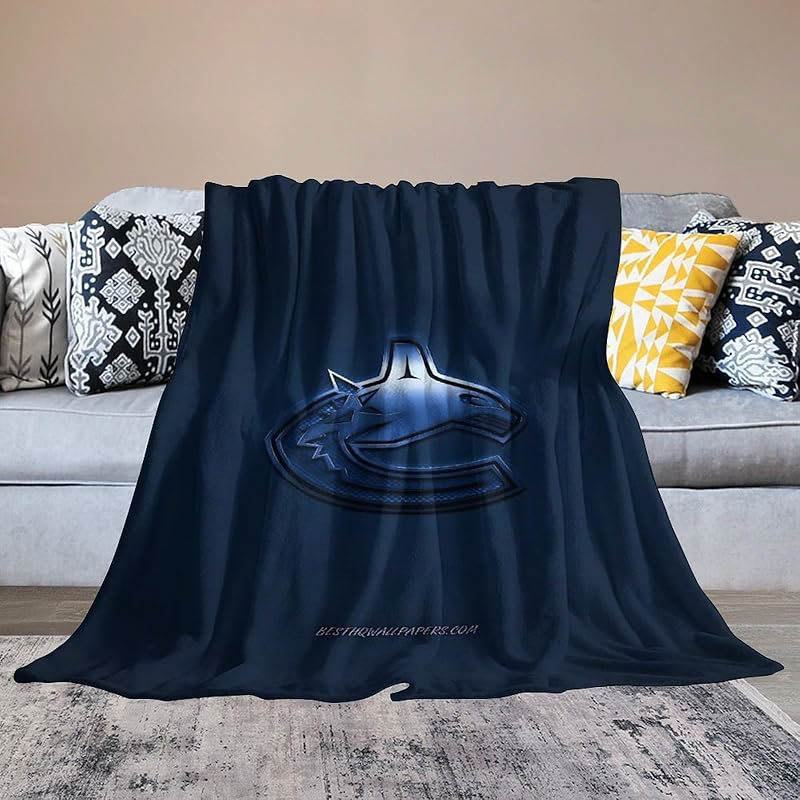 Vancouver Canucks Blankets Sherpa Blanket Throw Blanket Plush Blanket