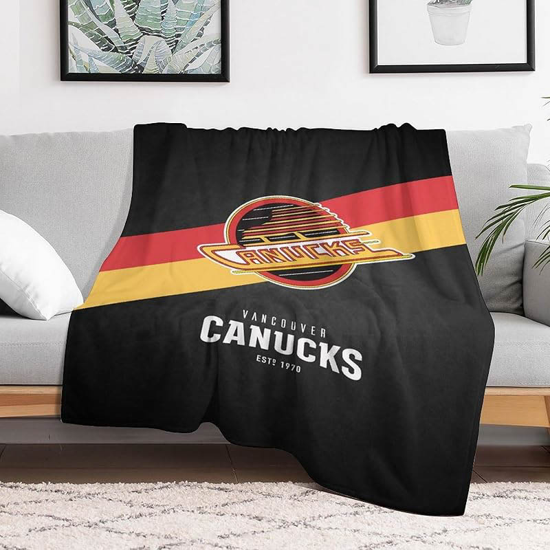 Vancouver Canucks Blankets Sherpa Blanket Throw Blanket Plush Blankets
