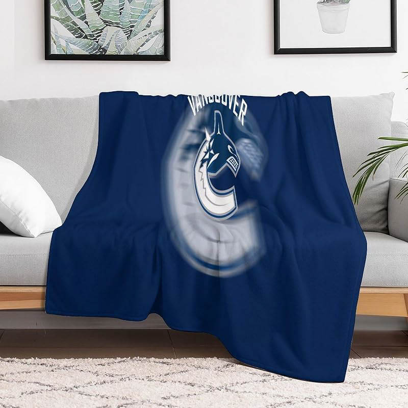 Vancouver Canucks Blankets Sherpa Blanket Throw Blanket Plush Blankets