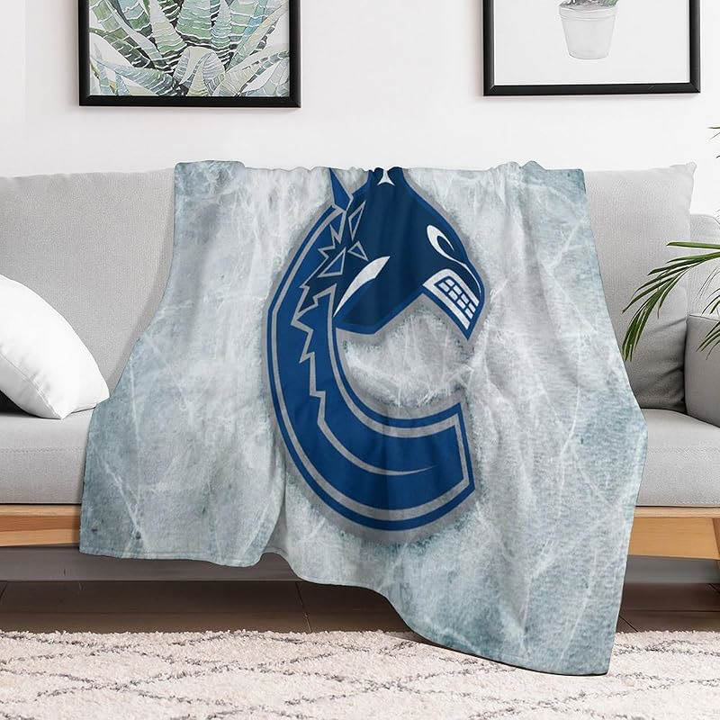 Vancouver Canucks Blankets Sherpa Blanket Throw Blankets Plush Blankets