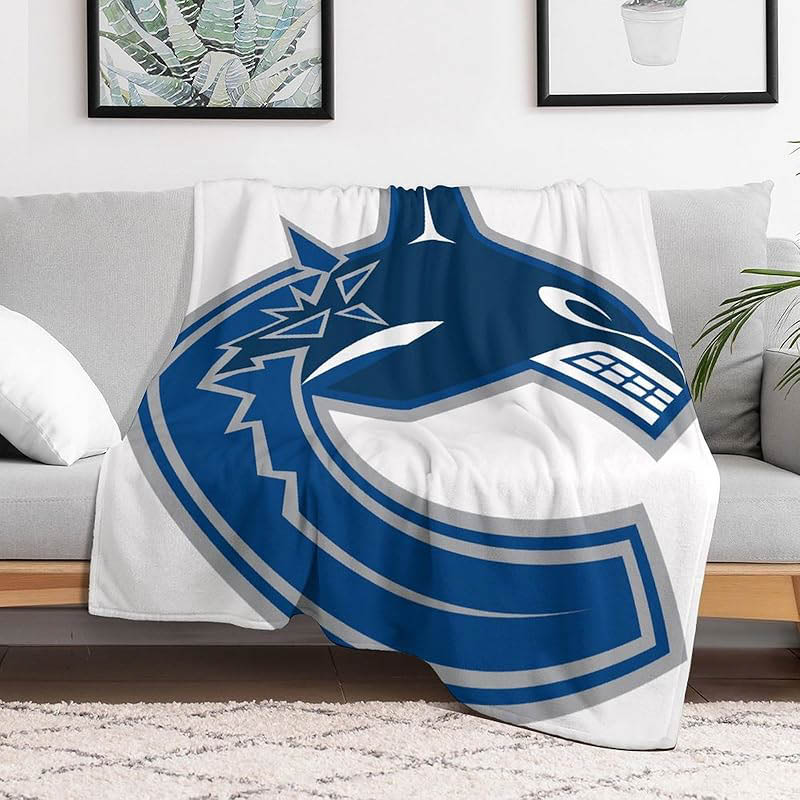 Vancouver Canucks Blankets Sherpa Blanket Throw Plush Blankets