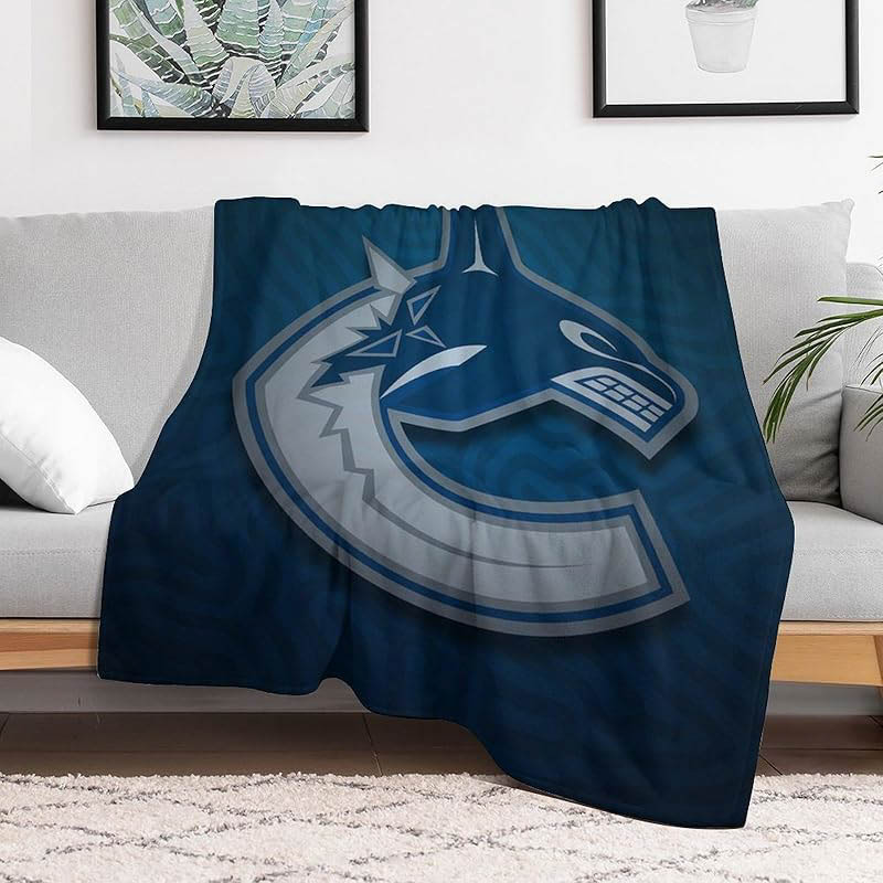 Vancouver Canucks Blankets Sherpa Blankets Throw Blankets Plush Blanket