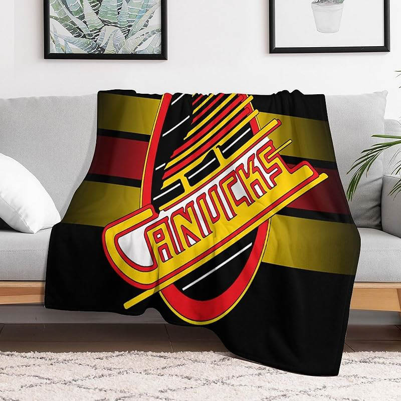 Vancouver Canucks Blankets Sherpa Blankets Throw Plush Blanket