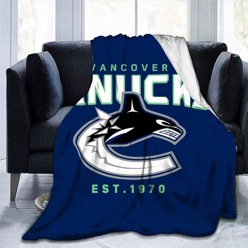 Vancouver Canucks Blankets Sherpa Blankets Throw Plush Blankets