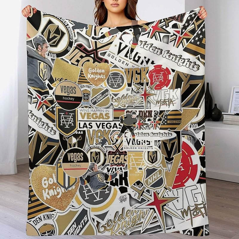 Vegas Golden Knights Blanket Fleece Blankets Throw Blanket Plush Blanket