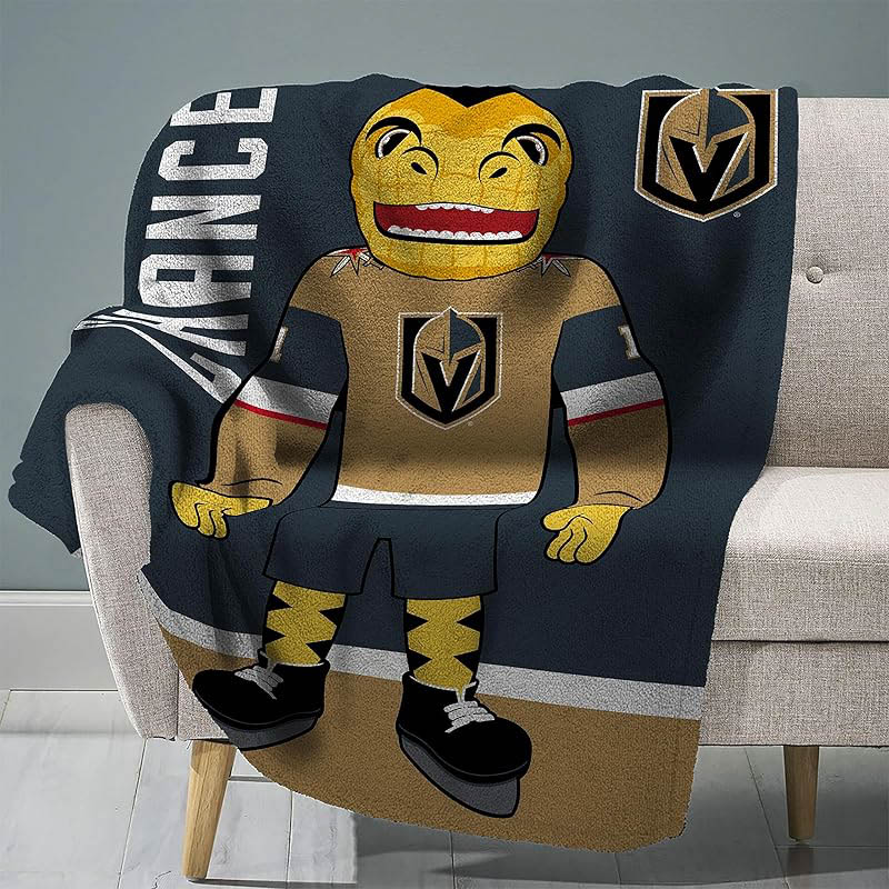 Vegas Golden Knights Blanket Sherpa Blanket Throw Plush Blankets