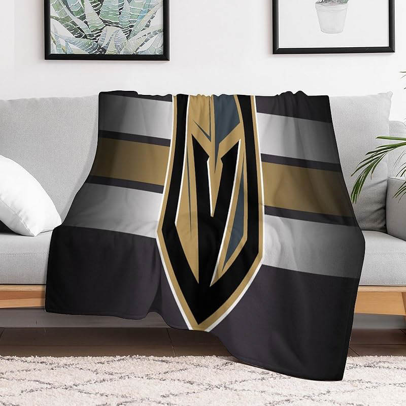 Vegas Golden Knights Blanket Sherpa Blankets Throw Plush Blankets