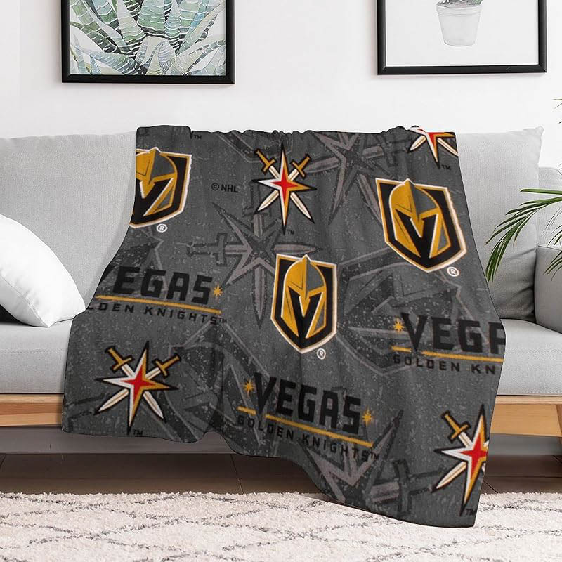 Vegas Golden Knights Blankets Fleece Blanket Throw Plush Blankets