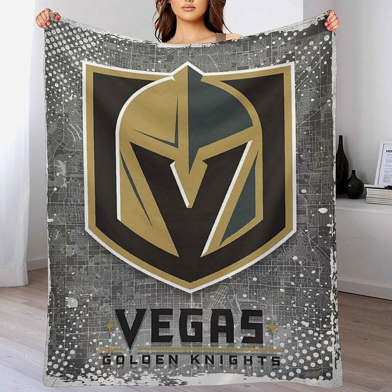 Vegas Golden Knights Blankets Fleece Blankets Throw Plush Blankets