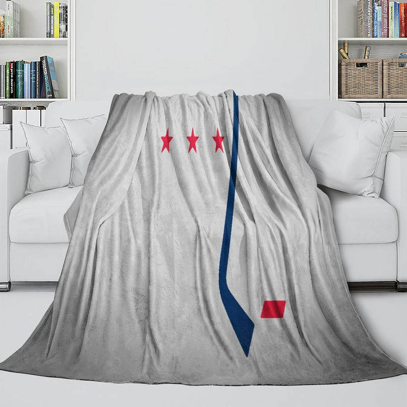 Washington Capitals Blanket Fleece Blankets Throw Plush Blankets