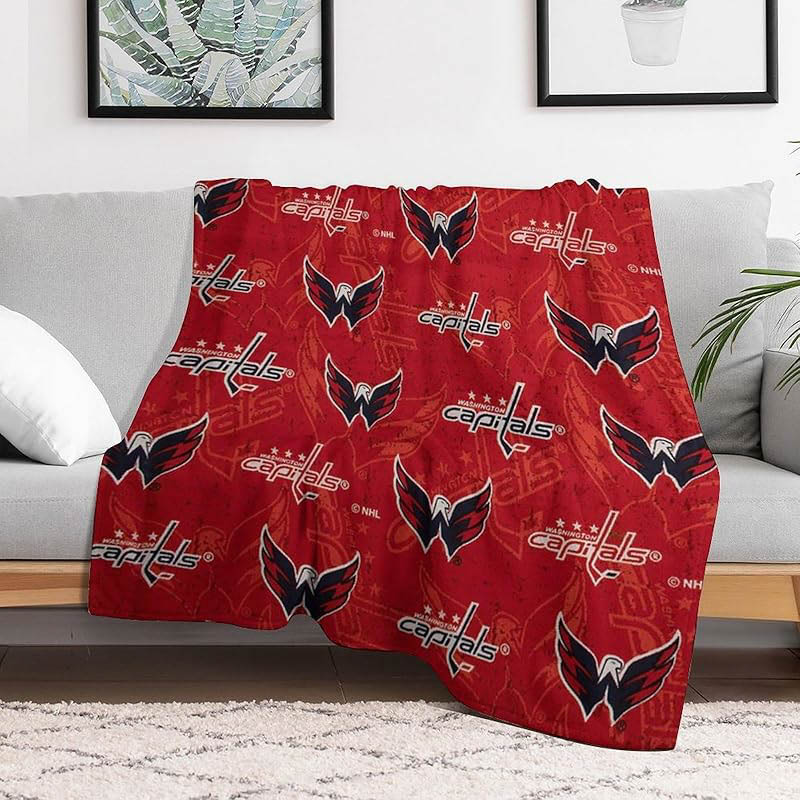 Washington Capitals Blanket Sherpa Blankets Throw Blanket Plush Blankets