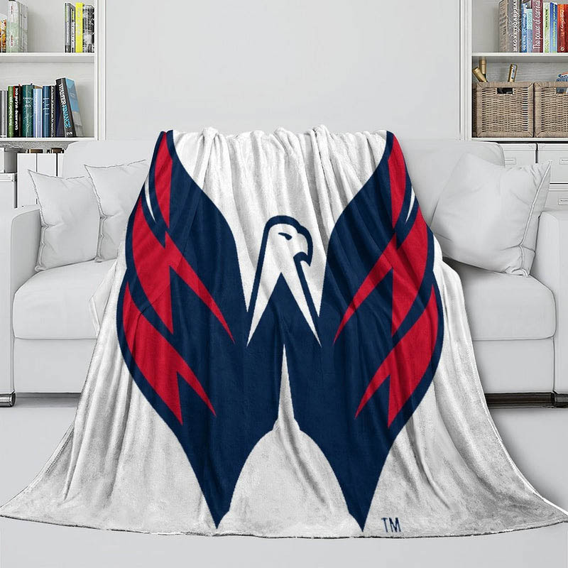 Washington Capitals Blankets Sherpa Blankets Throw Blankets Plush Blankets