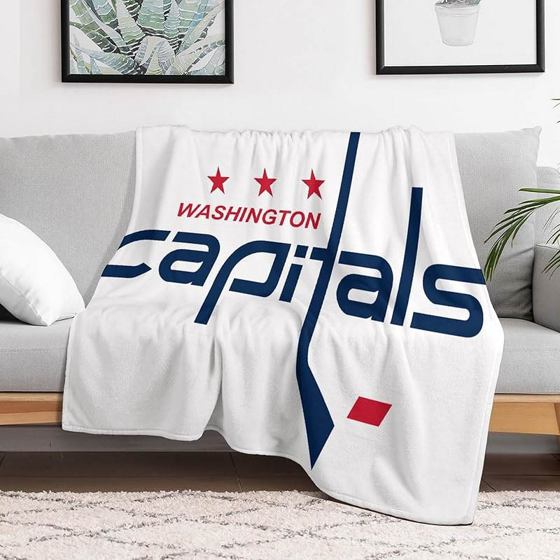 Washington Capitals Blankets Sherpa Blankets Throw Plush Blanket