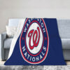 washington nationals blanket fleece blanket throw blanket plush blankets v9