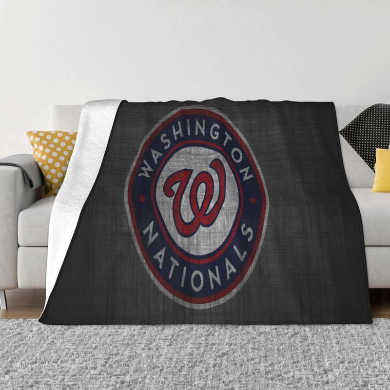 Washington Nationals Blanket Sherpa Blanket Throw Blankets Plush Blankets