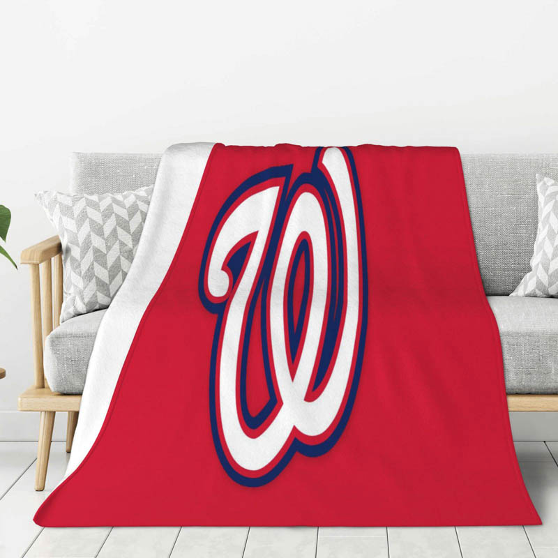 Washington Nationals Blanket Sherpa Blanket Throw Blankets Plush Blankets