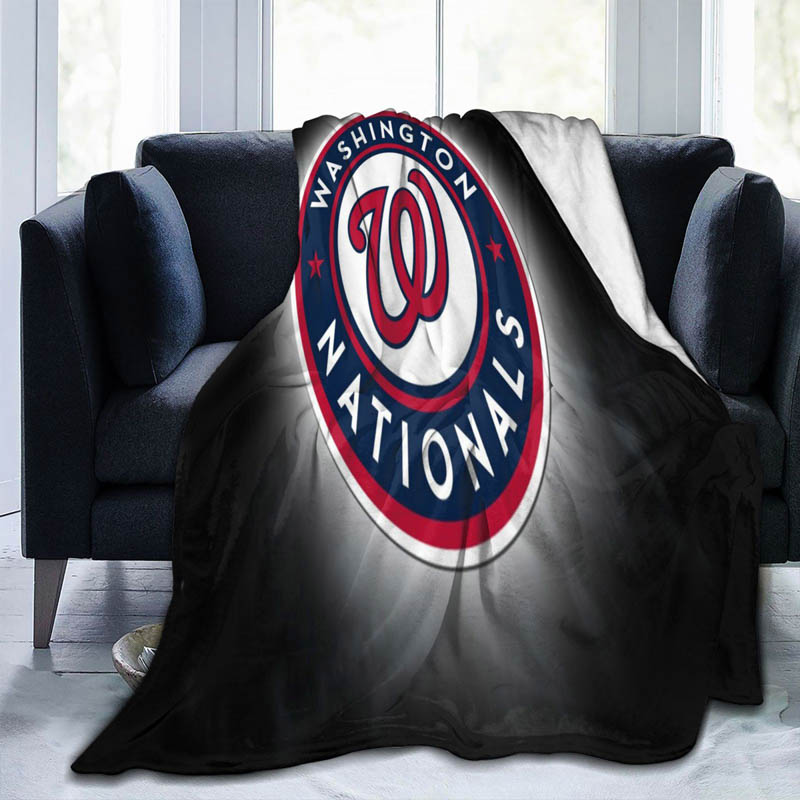 Washington Nationals Blanket Sherpa Blanket Throw Blankets Plush Blankets